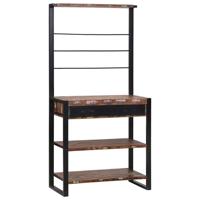 VidaXL Keukenrek multikleur en zwart 80 x 40 x 160 cm