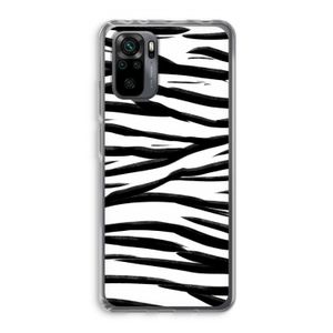 Zebra pattern: Xiaomi Redmi Note 10 Pro Transparant Hoesje