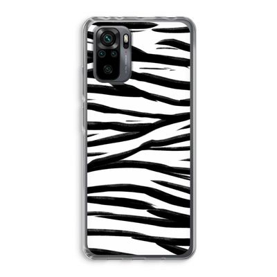 Zebra pattern: Xiaomi Redmi Note 10 Pro Transparant Hoesje