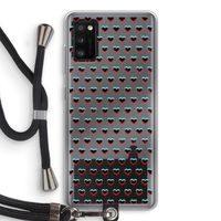 Hartjes: Samsung Galaxy A41 Transparant Hoesje met koord