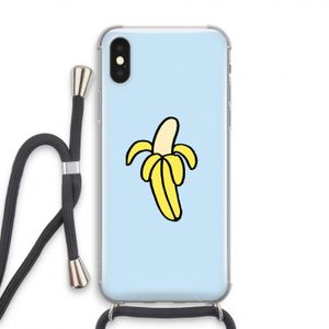 Banana: iPhone X Transparant Hoesje met koord
