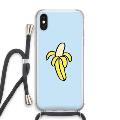 Banana: iPhone X Transparant Hoesje met koord