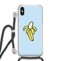 Banana: iPhone X Transparant Hoesje met koord