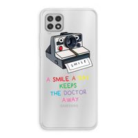 Smile: Samsung Galaxy A22 4G Transparant Hoesje