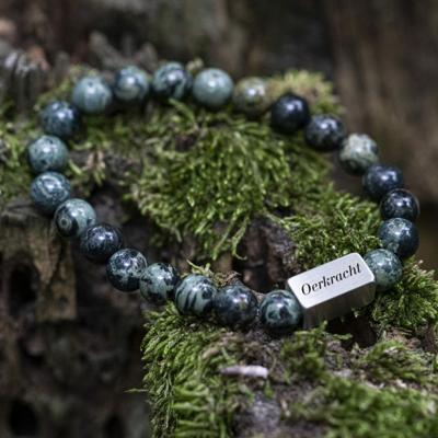 &apos;Oerkracht&apos; Eeuwenoude Polar Jade - Kralen armband