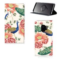 Smartphone hoesje voor Samsung Galaxy S9 Pink Peacock
