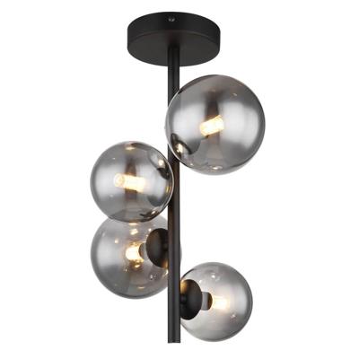 Globo Zwarte plafondlampRiha 4-lichts - 56133-4D