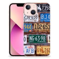 iPhone 13 mini | Siliconen hoesje | met foto Kentekenplaten
