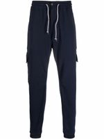 Brunello Cucinelli pantalon de jogging à lien de resserrage - Bleu