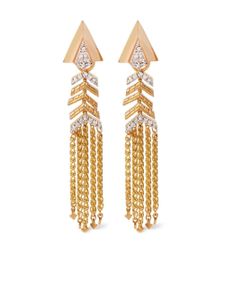 Annoushka boucles d'oreilles en or 18ct pavées de diamants