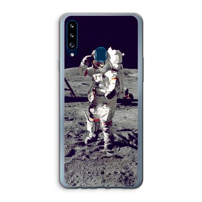Spaceman: Samsung Galaxy A20s Transparant Hoesje