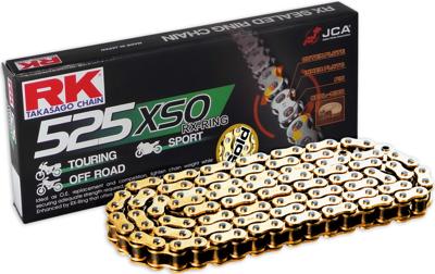 RK Chains 525 xso 96 n gold/gold open