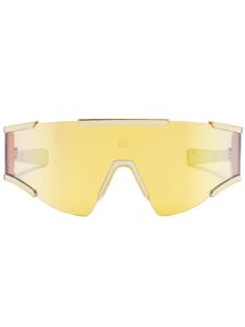 Balmain Eyewear lunettes de soleil Fleche à monture oversize - Jaune