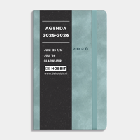 A6 Deluxe Pocket Agenda 2025 - 2026 Suede Look