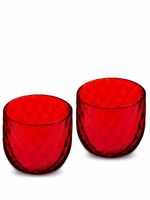 Dolce & Gabbana lot de deux verres à shot Murano soufflés à la main - Rouge