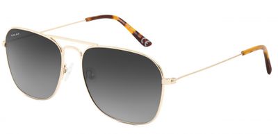 Polar zonnebril unisex Aviator gepolariseerd Cat. 3 RVS goud/zwart