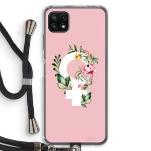 Venus: Samsung Galaxy A22 5G Transparant Hoesje met koord