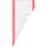 Spuitzak | 59x28cm | LDPE | transparant/rood | 296 stuks