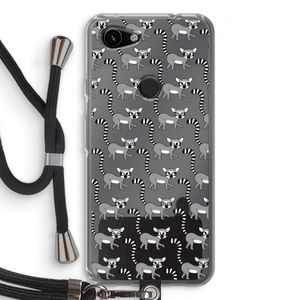 Makis: Pixel 3a Transparant Hoesje met koord