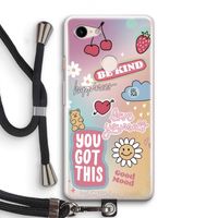 Positivity: Pixel 3 Transparant Hoesje met koord