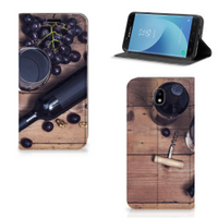 Samsung Galaxy J7 2017 | J7 Pro Flip Style Cover Wijn - thumbnail