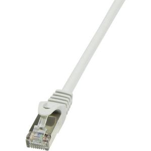 LogiLink CP2022S RJ45 Netwerkkabel, patchkabel CAT 6 F/UTP 0.50 m Grijs Snagless 1 stuk(s)