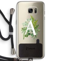 Green Brush: Samsung Galaxy S7 Edge Transparant Hoesje met koord