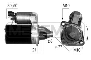 Startmotor / Starter ERA, Spanning (Volt)12V, u.a. für Hyundai, KIA