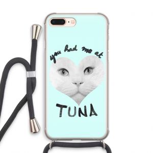 You had me at tuna: iPhone 8 Plus Transparant Hoesje met koord