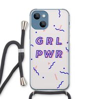 GRL PWR: iPhone 13 Transparant Hoesje met koord