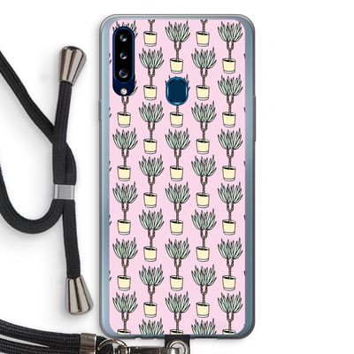 Boompje: Samsung Galaxy A20s Transparant Hoesje met koord