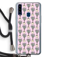 Boompje: Samsung Galaxy A20s Transparant Hoesje met koord