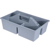 Excellent Houseware Gereedschap en opbergbox - handvat - grijs - 39 x 26 cm - kunststof