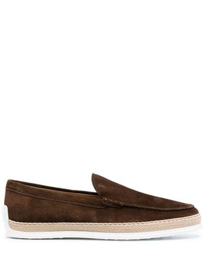 Tod's mocassins à bout en amande - Marron
