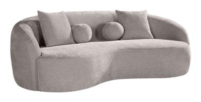LABEL51 3-zits Organische Bank 'Novo' Elite stof, kleur Stone