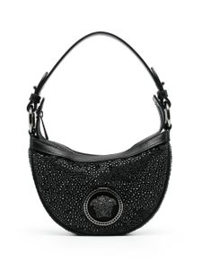 Versace x Dua Lipa mini sac porté épaule Repeat - Noir