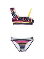 SONIA RYKIEL ENFANT bikini colour block à volants - Noir