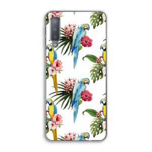 Kleurrijke papegaaien: Samsung Galaxy A7 (2018) Transparant Hoesje