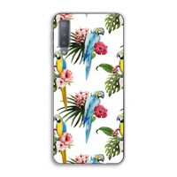 Kleurrijke papegaaien: Samsung Galaxy A7 (2018) Transparant Hoesje