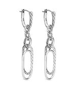 John Hardy boucles d'oreilles pendantes Classic Chain en argent à design dépareillé - thumbnail