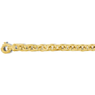 Armband Zilgold Ankerschakel geelgoud-zilveren kern 19 cm