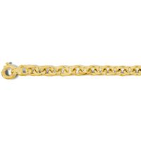 Armband Zilgold Ankerschakel geelgoud-zilveren kern 19 cm