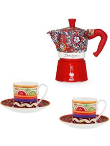 Dolce & Gabbana x Bialetti cafetière Moka Express et tasses à expresso - Rouge