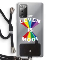 Het Leven Is Mooi: Samsung Galaxy Note 20 / Note 20 5G Transparant Hoesje met koord