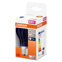 OSRAM 4058075434004 LED-lamp Energielabel G (A - G) E27 Peer 2.5 W = 4 W Blauw (Ø x l) 60 mm x 105 mm 1 stuk(s) - thumbnail