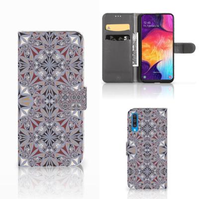 Samsung Galaxy A50 | Bookcase | Flower Tiles