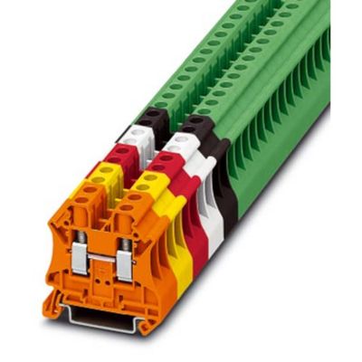 Phoenix Contact 3045211 Doorgangsserieklem 8.2 mm Schroeven Groen 50 stuk(s) Piece