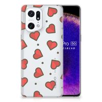 OPPO Find X5 Pro TPU bumper Hearts - thumbnail