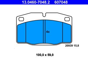 ATE Remblokset 13.0460-7048.2