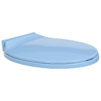 Toiletbril soft-close ovaal blauw